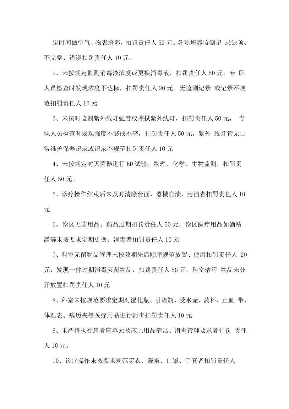 医院感染管理奖罚制度.docx_第2页