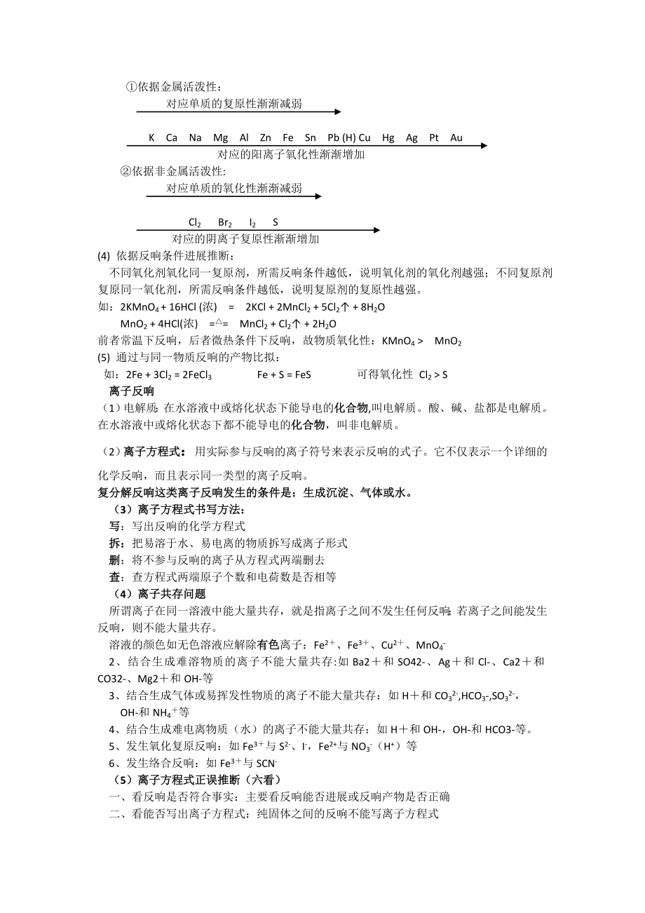 苏教版高中化学必修一知识点(全).docx_第2页