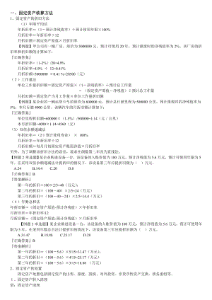 固定资产存货坏账准备材料成本差异核算.doc