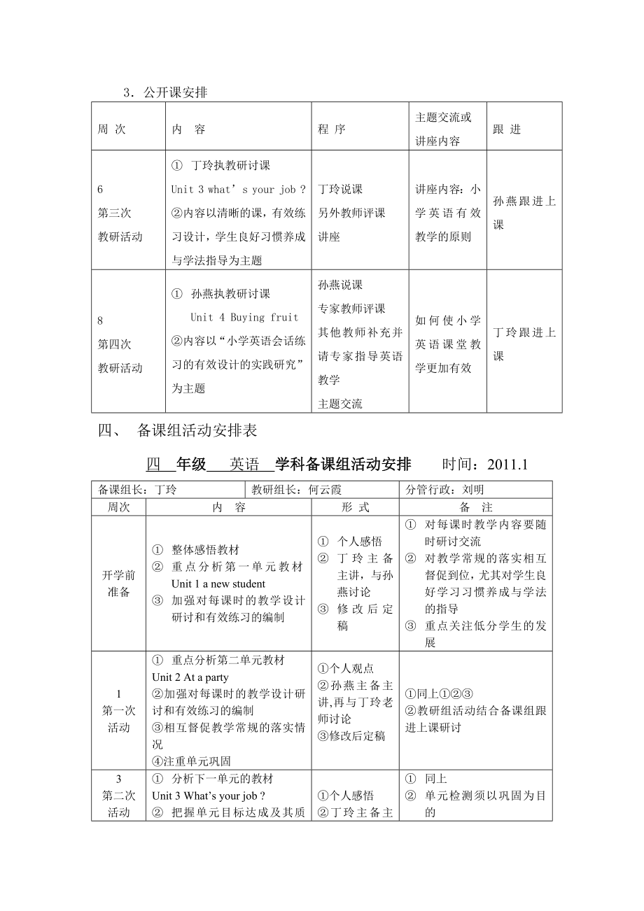 四年级英语备课组活动计划.doc_第2页