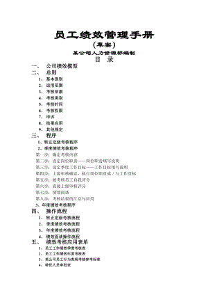 员工手册员工绩效管理手册.doc