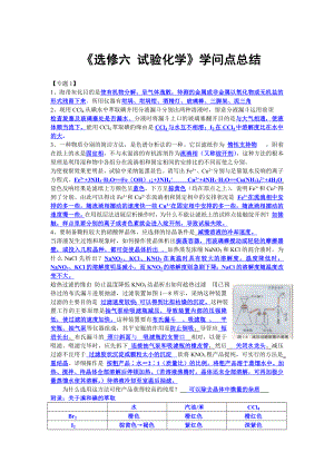 苏教版实验化学知识点总结1.docx