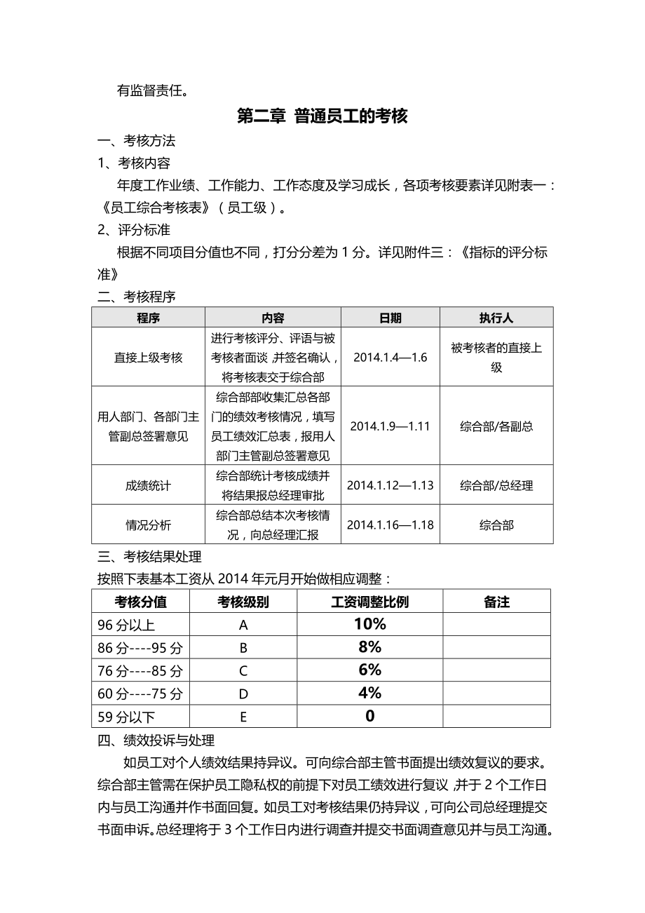 公司年终绩效考核方案拟定版.doc_第2页