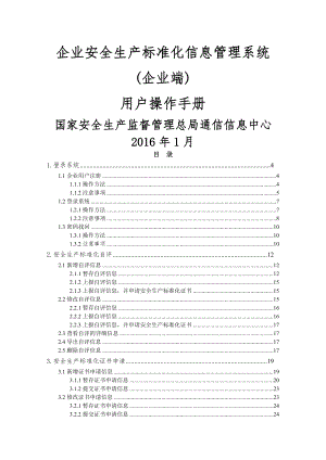 企业安全生产标准化信息管理系统.doc