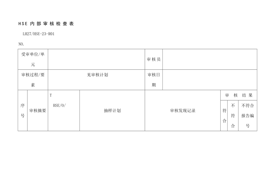 HSE体系检查表.docx_第1页