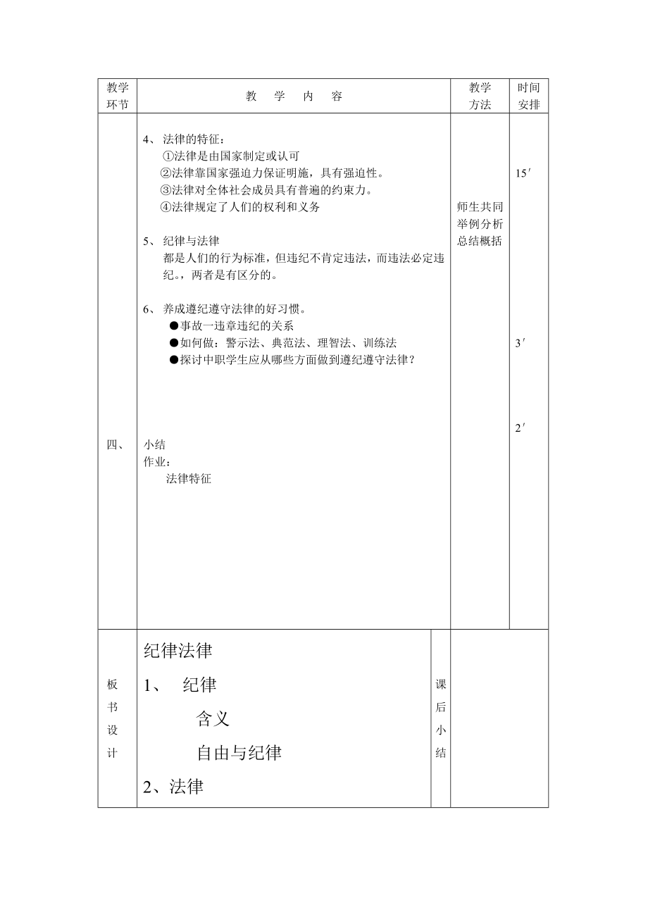 职业道德与法律教案原件.docx_第2页