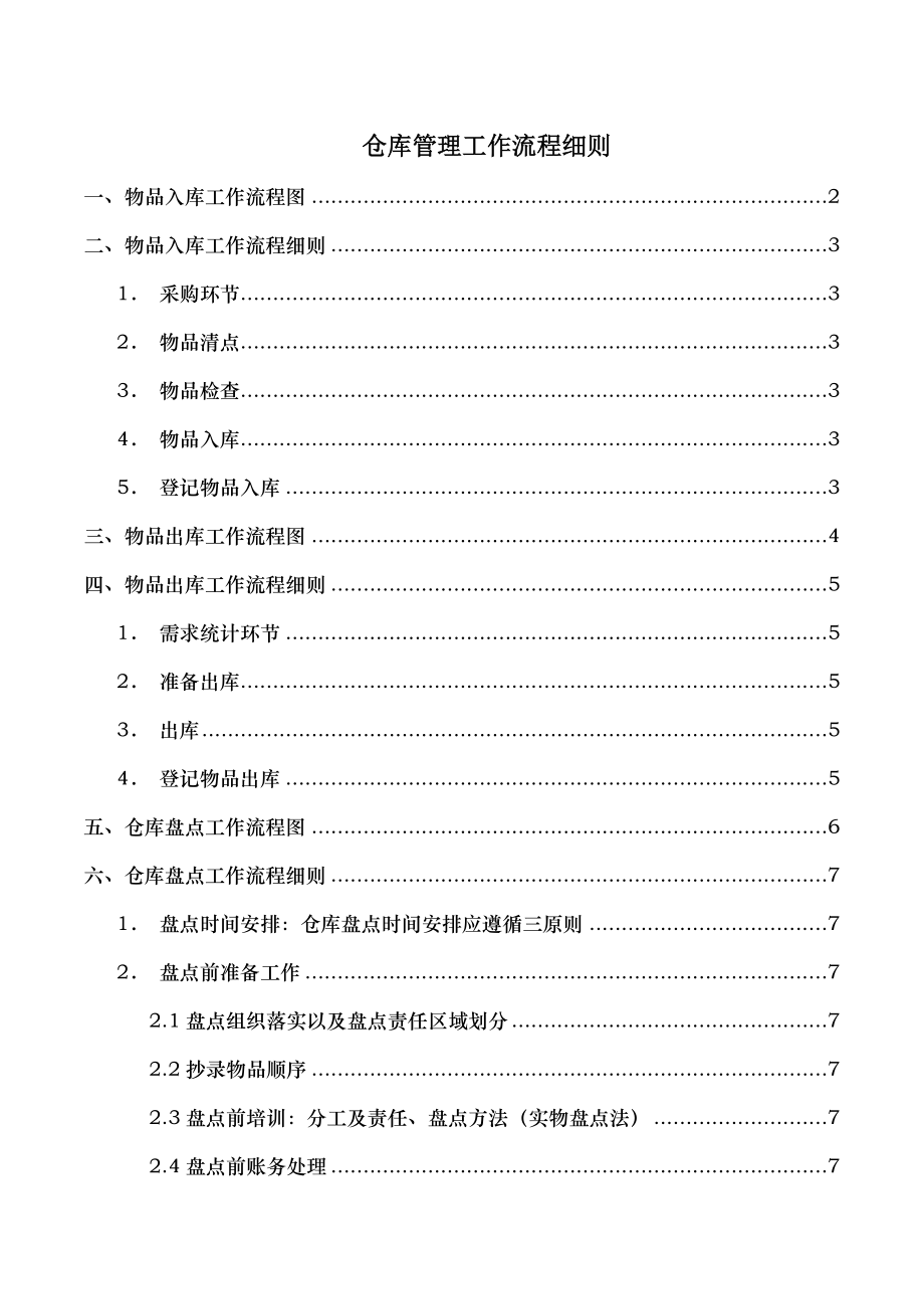 仓库管理流程细则.docx_第1页