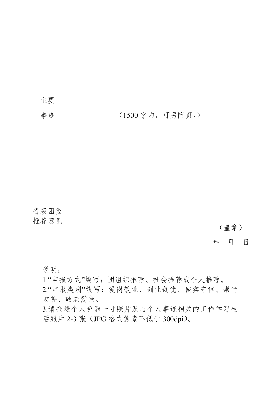 “向上向善好青年”推荐表84979.doc_第2页