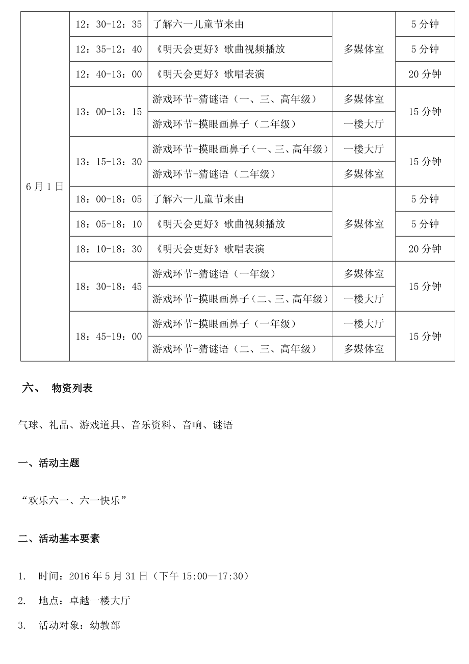 六一儿童节招生活动策划方案托管班幼教班.docx_第2页