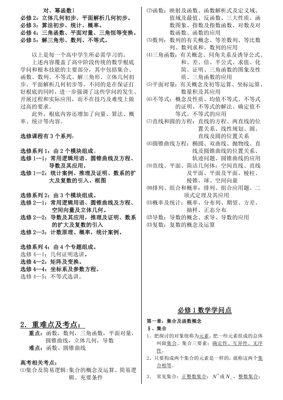 苏教版高中数学必修选修知识点归纳总结精编版.docx_第2页