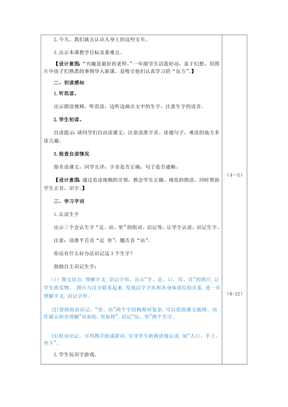 部编版一年级上册语文 第1单元 识字3 口耳目（教案）.doc_第2页