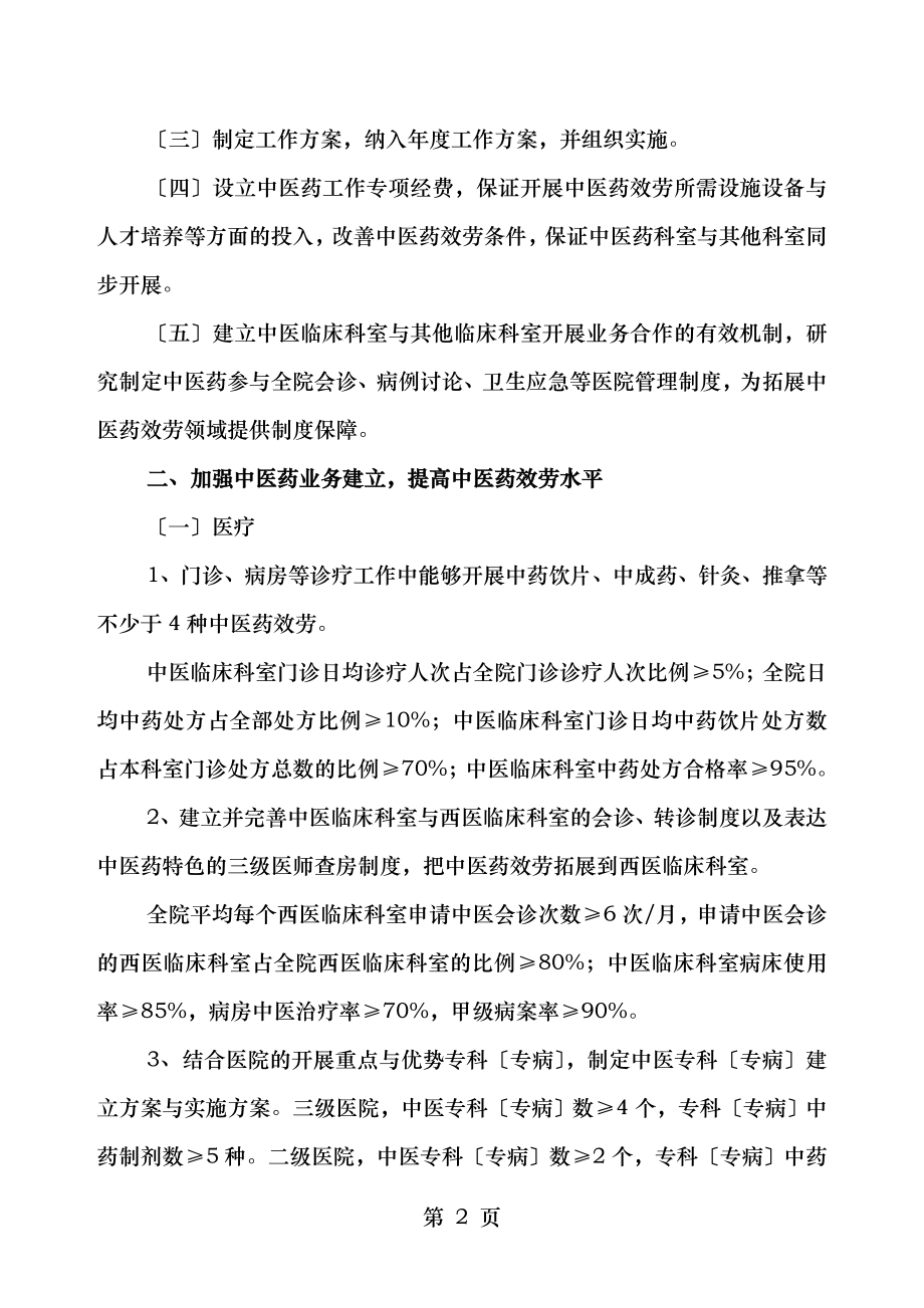 全国综合医院中医药工作单位建设标准.doc_第2页