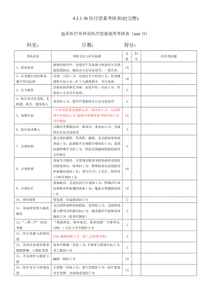 b医疗质量考核表较完整.docx