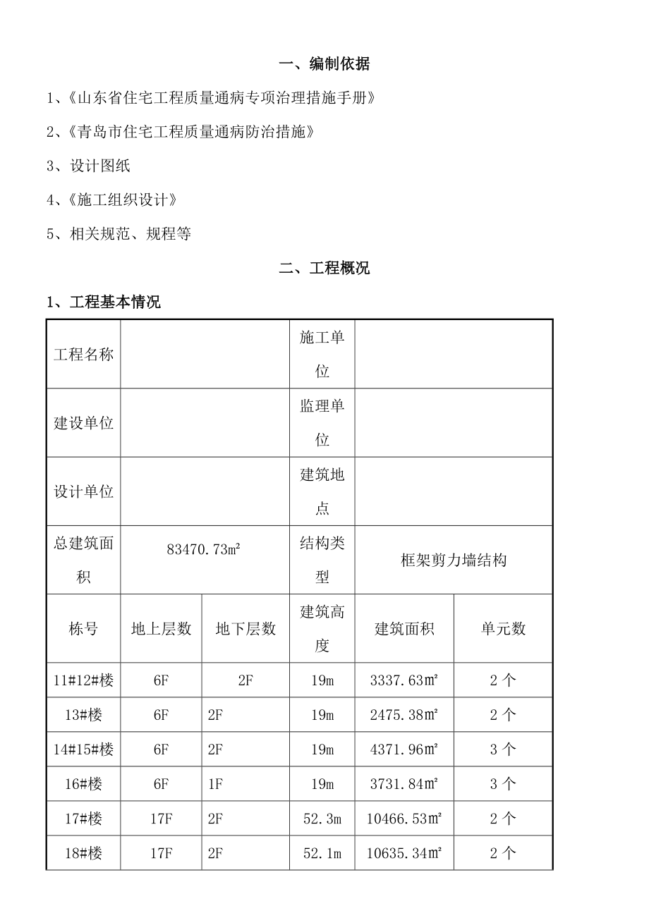 住宅工程质量通病治理方案与施工措施.doc_第2页