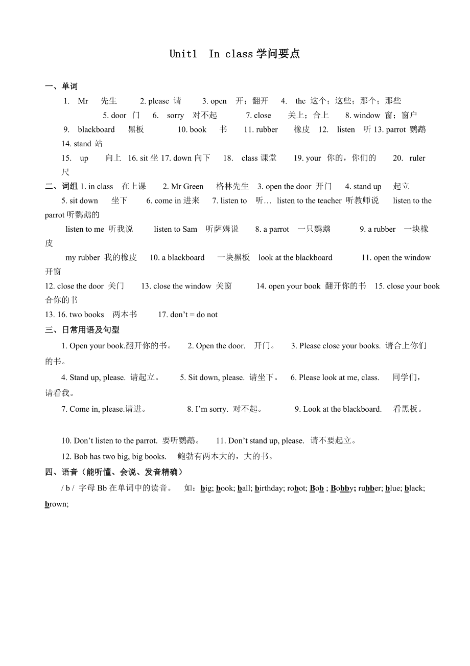 苏教版三年级下册英语知识点归类1.docx_第1页