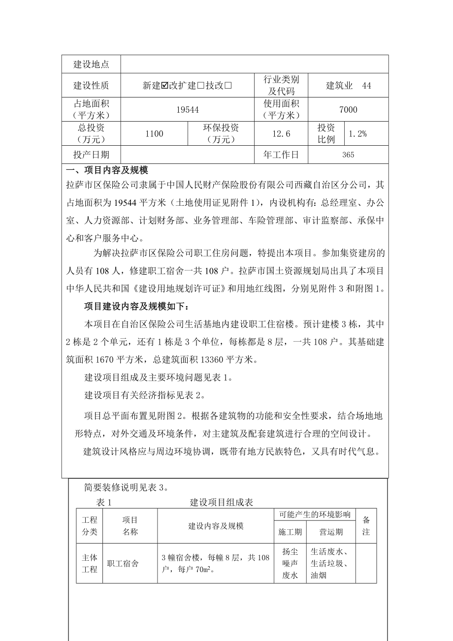 区保险公司集资建房环境影响评价报告书.doc_第2页