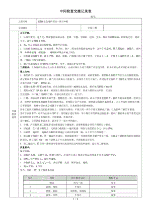 中间检查交接记录表外墙涂料).docx