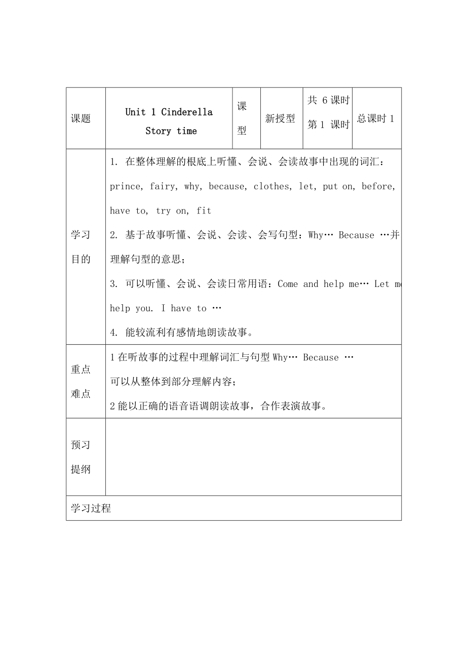 译林小学五年级英语下册全册教案.docx_第1页