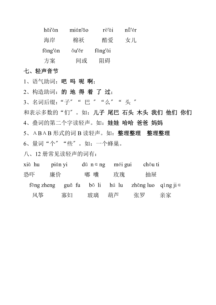 语文S版六年级总复习汉语拼音知识.docx_第2页