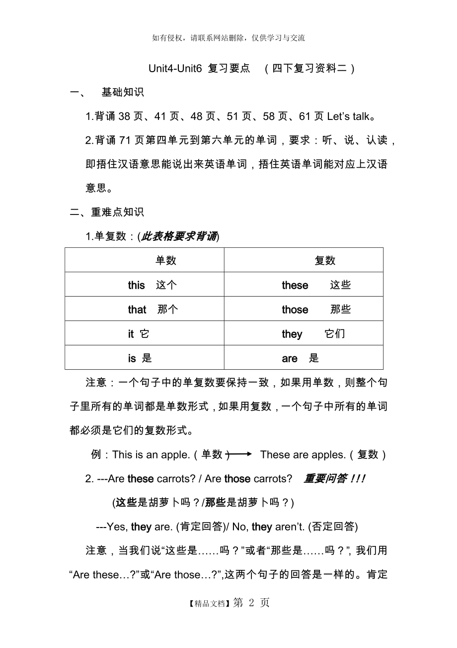 人教版四年级下册英语重点总结.doc_第2页