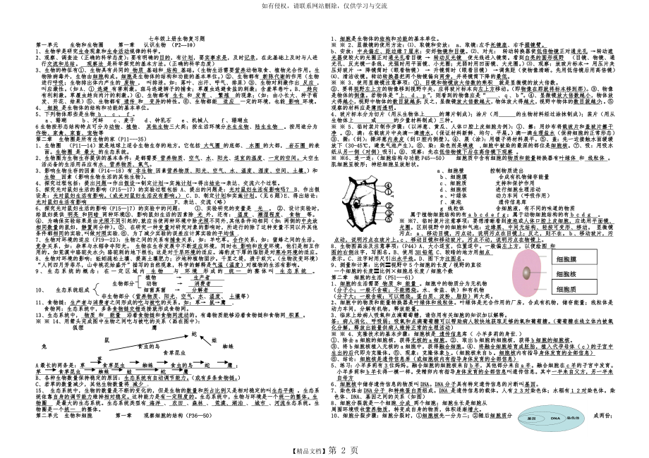 初中生物结业考试复习资料(超全).doc_第2页