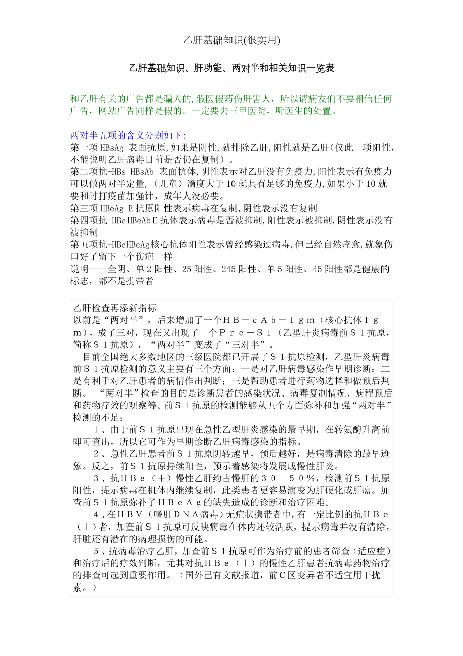 乙肝基础知识(很实用).docx_第1页