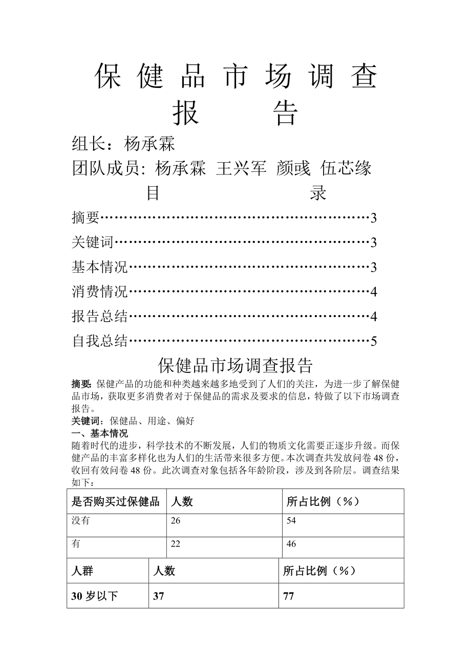 保健品市场调查报告副本.doc_第1页