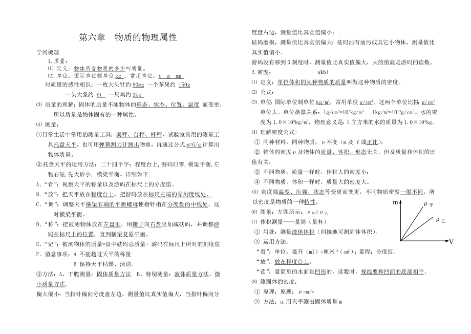 苏科版八年级物理下册知识点1.docx_第1页