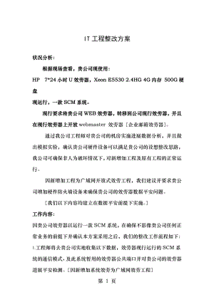 IT工程整改方案.doc