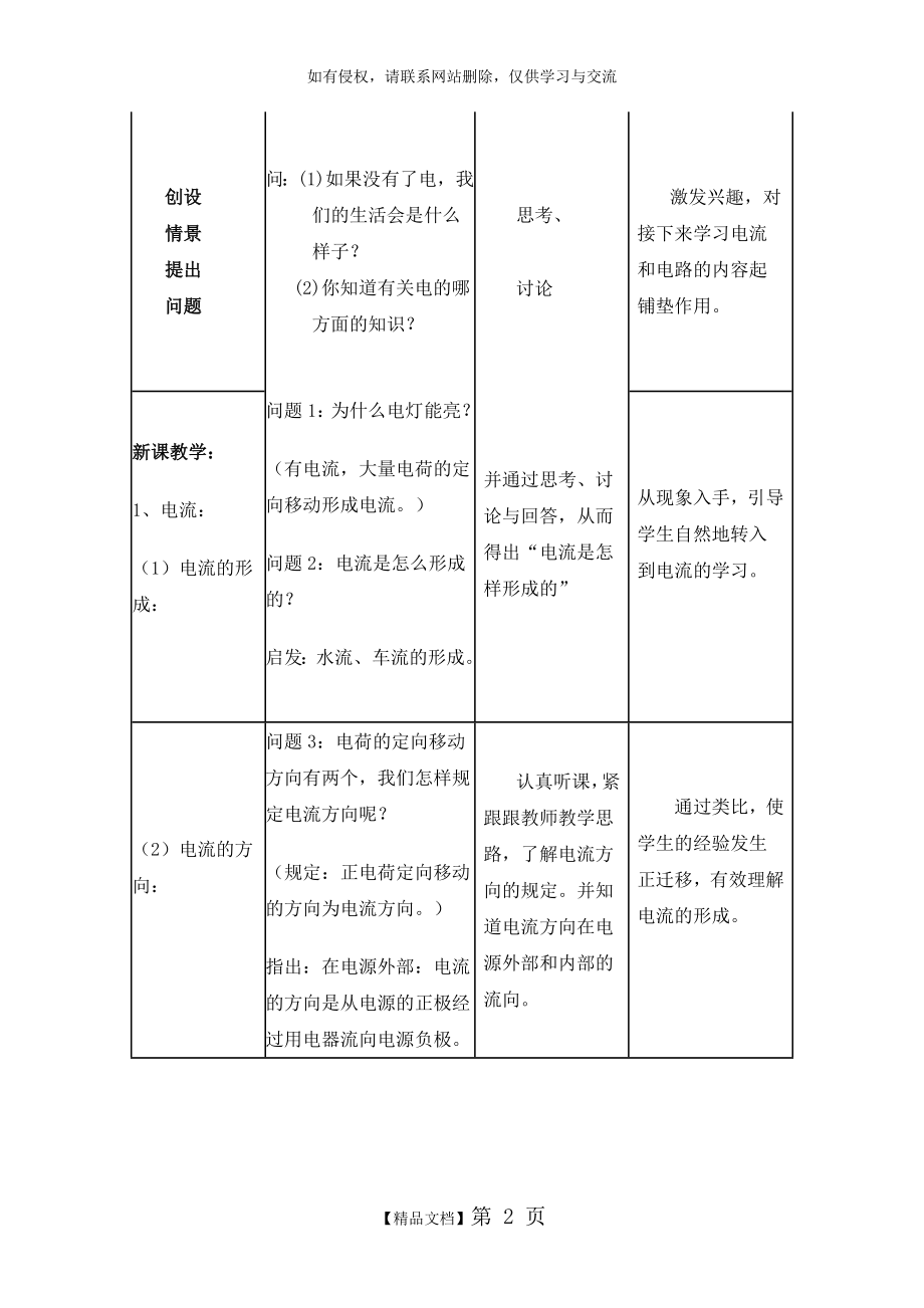 人教版九年级物理全一册 电流和电路 教案.doc_第2页