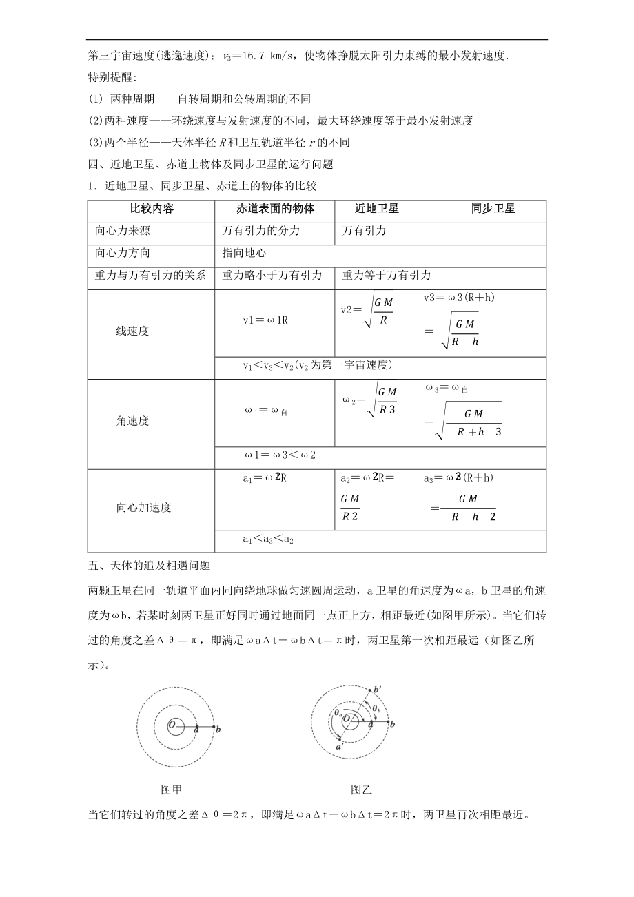 万有引力定律知识点(含答案).doc_第2页