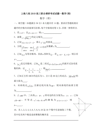 上海八校2019高三联合调研考试试题--数学(理).doc