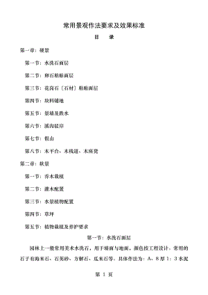 常用园林景观施工要求及效果标准.doc