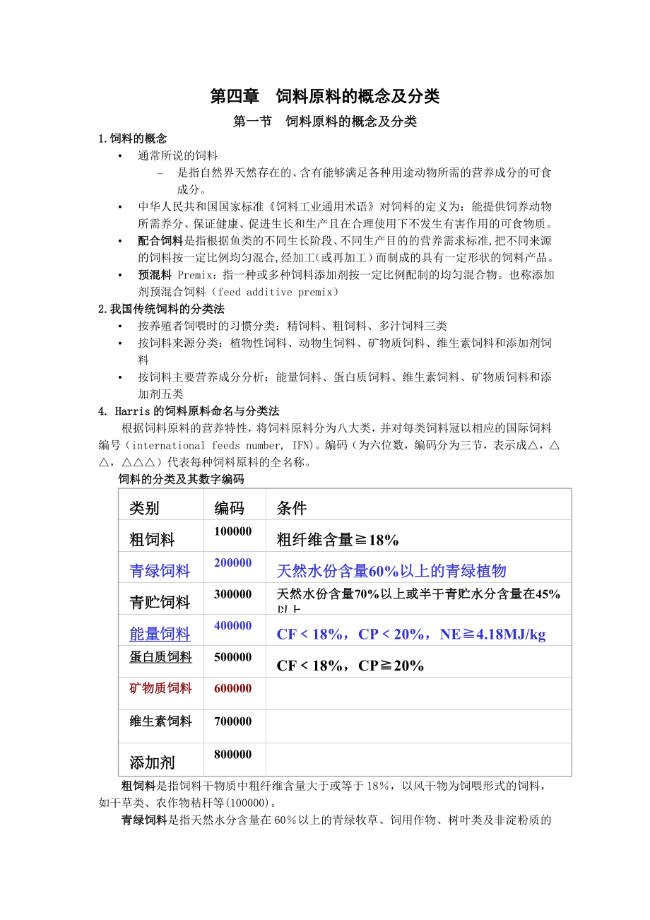 饲料原料的概念及分类.docx_第1页