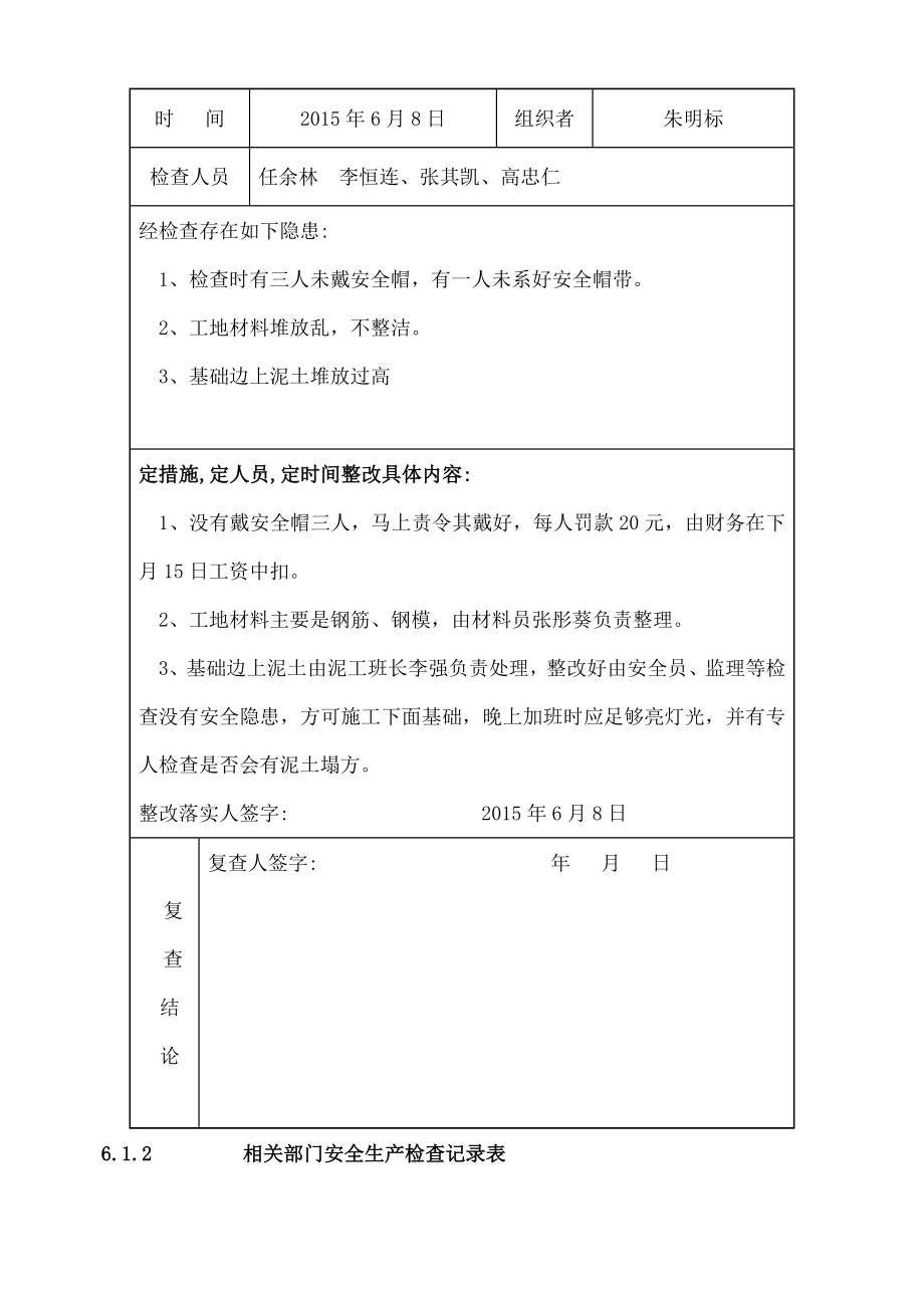 安全生产检查记录表资料.docx_第2页