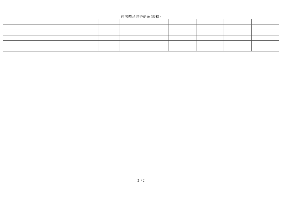 药房药品养护记录.docx_第2页