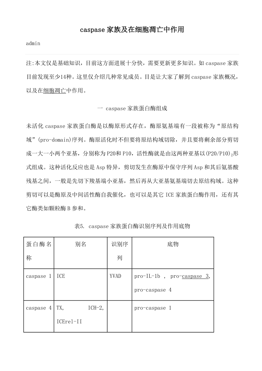 家族及在细胞凋亡中的作用.docx_第1页