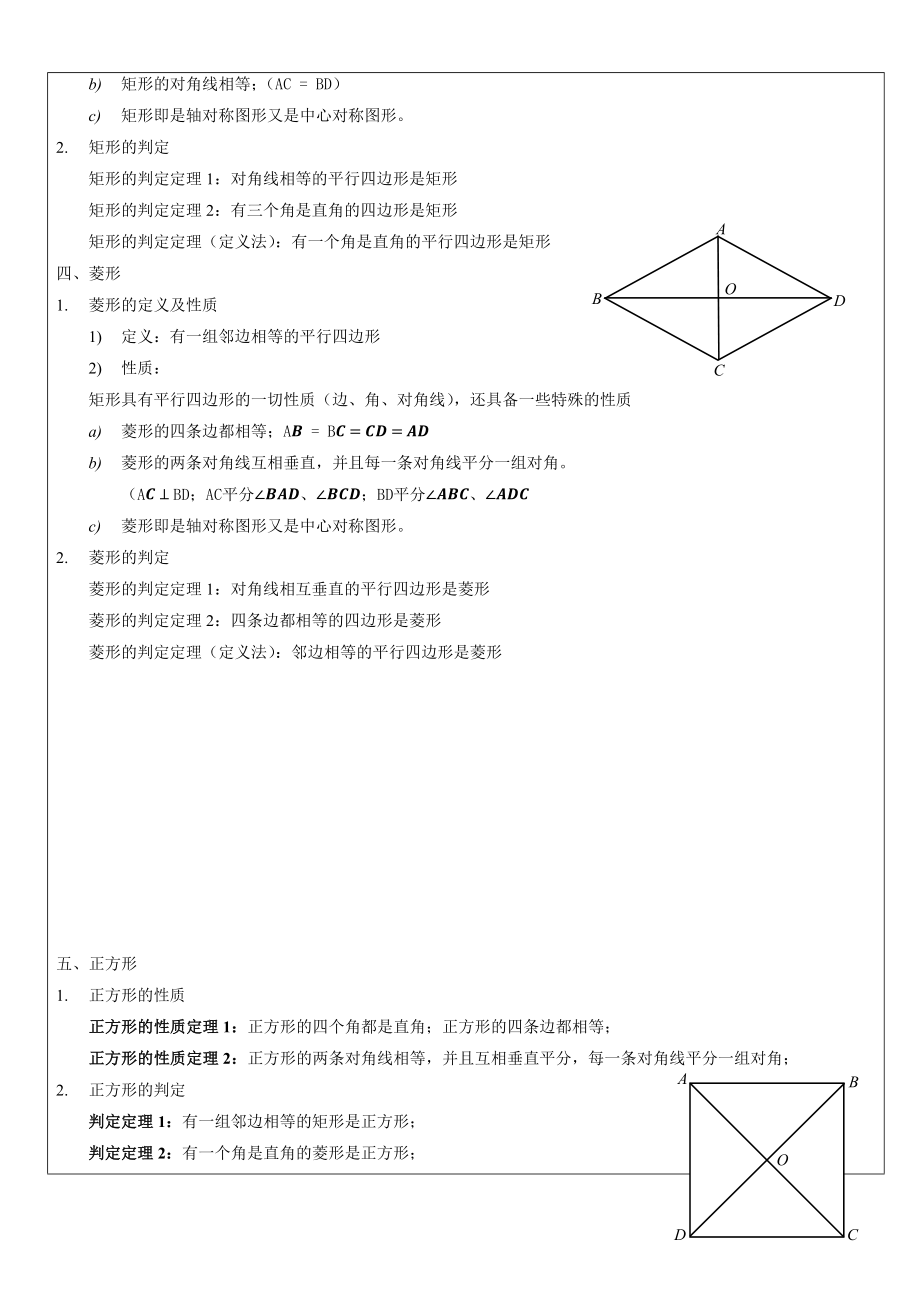 上海市八年级平行四边形综合复习(基础).doc_第2页