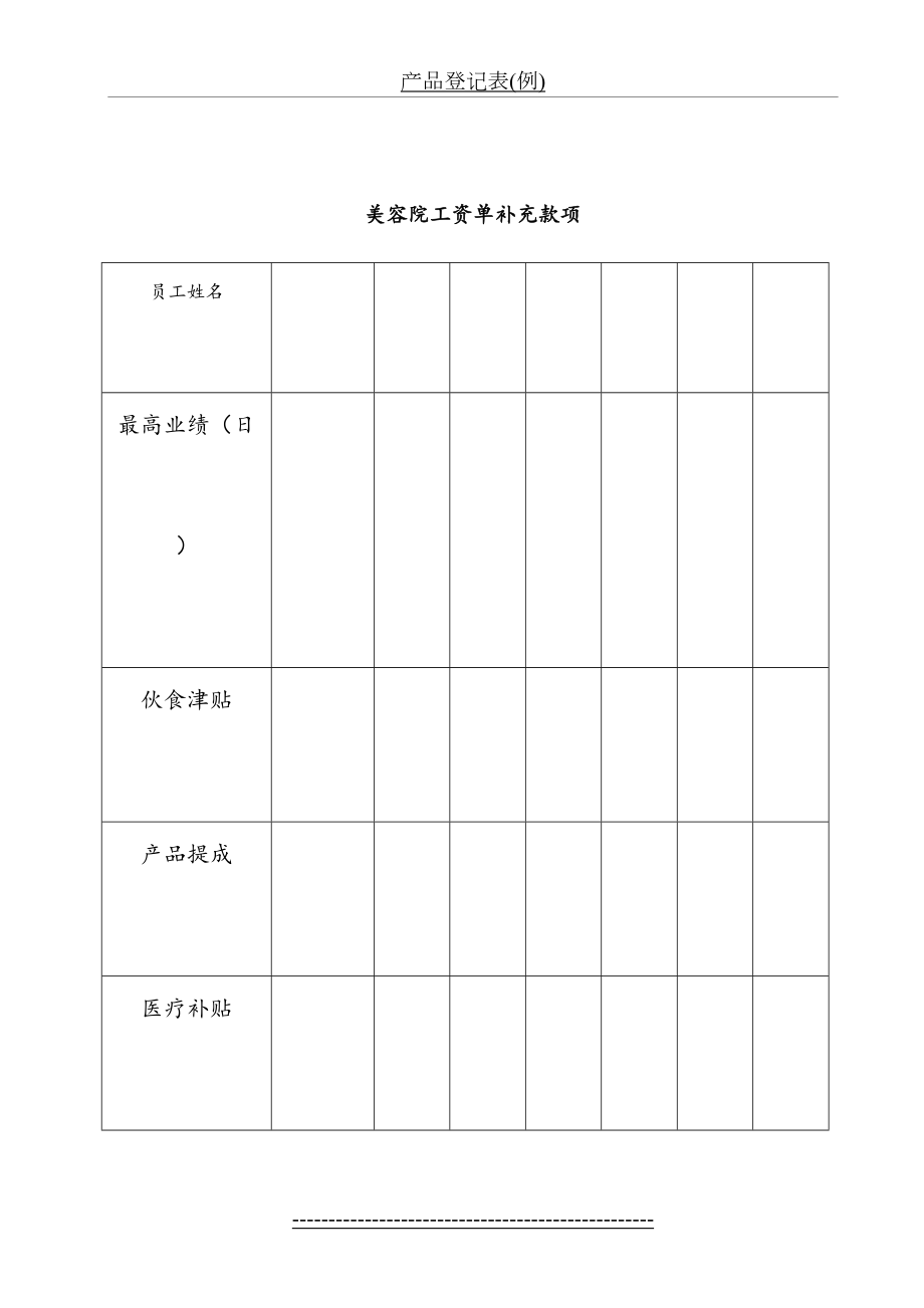 最新(XXXX肖邦系统)美容院管理表格大全.doc_第2页