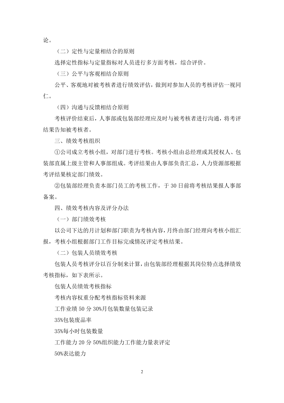 关于绩效考核方案模板合集十篇.docx_第2页