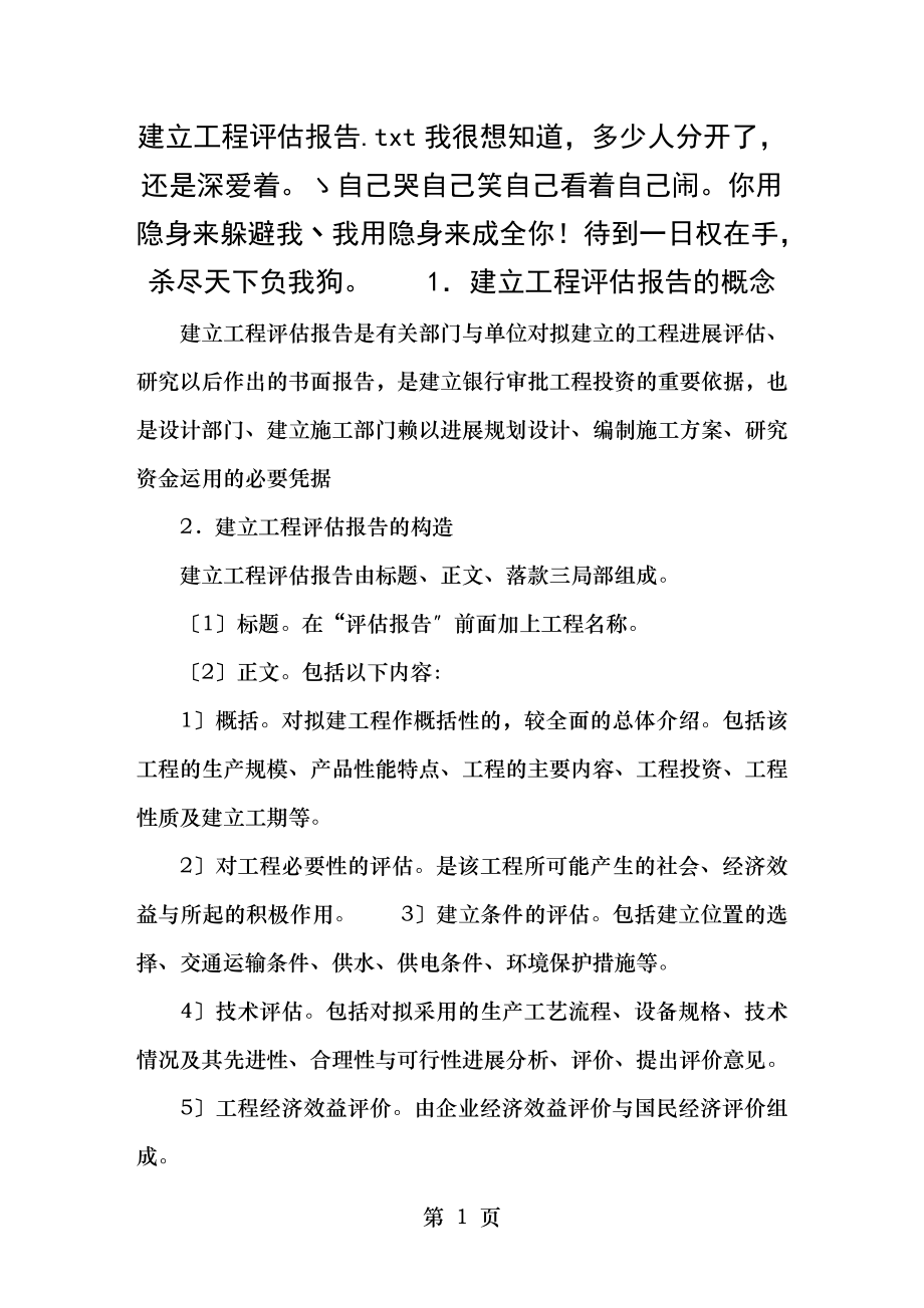 建设项目评估报告.doc_第1页