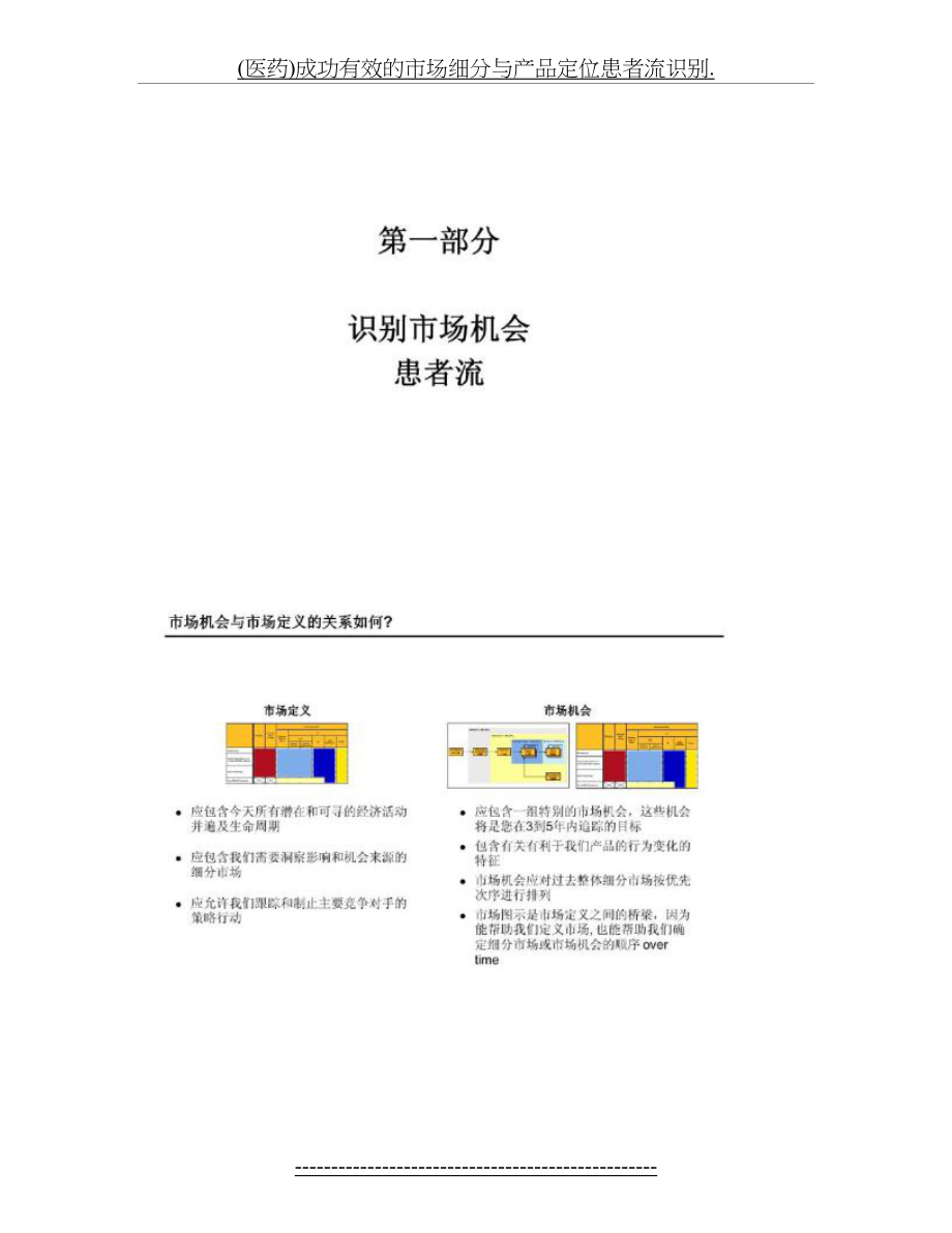 最新(医药)成功有效的市场细分与产品定位患者流识别..doc_第2页