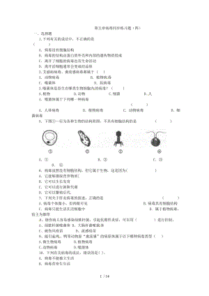 第五章病毒同步练习题(四).docx