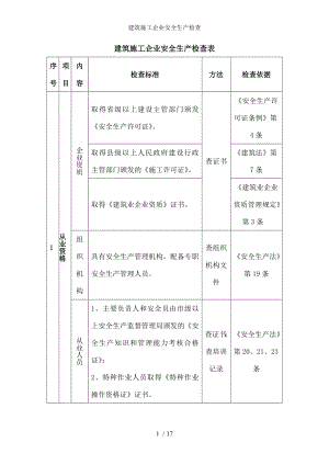 建筑施工企业安全生产检查.docx