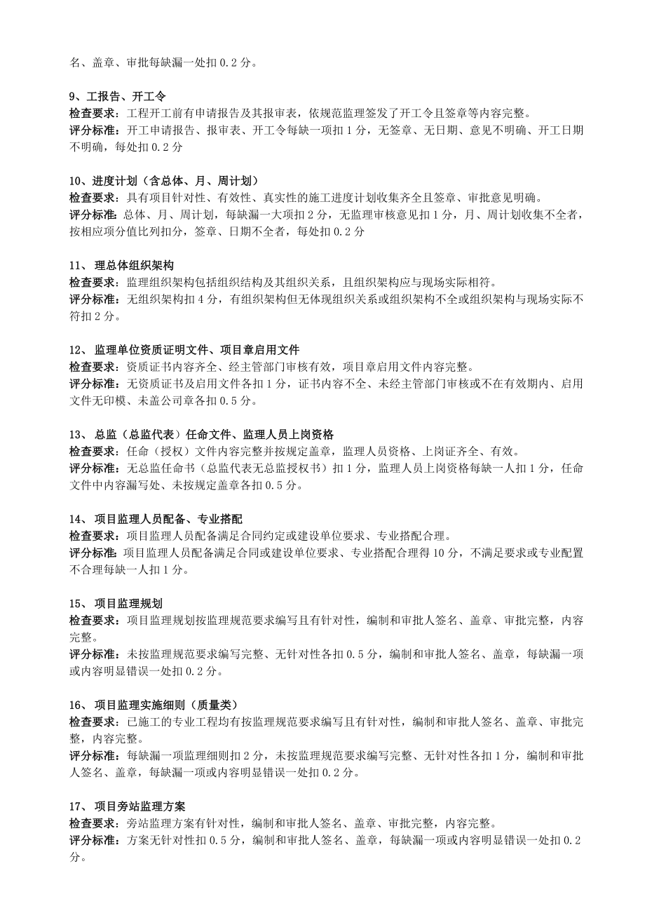 监理资料检查评分细则.docx_第2页