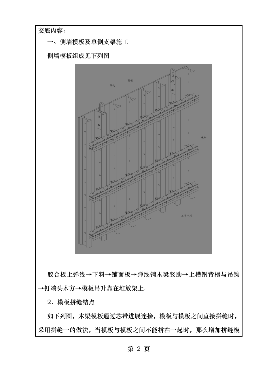 地铁车站主体结构模板安装技术交底.doc_第2页