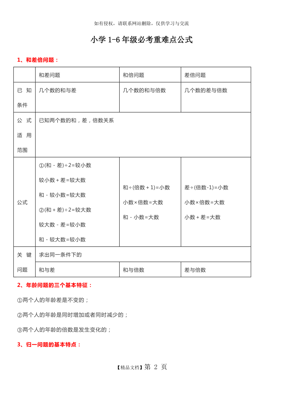 小学1-6年级必考重难点公式.doc_第2页