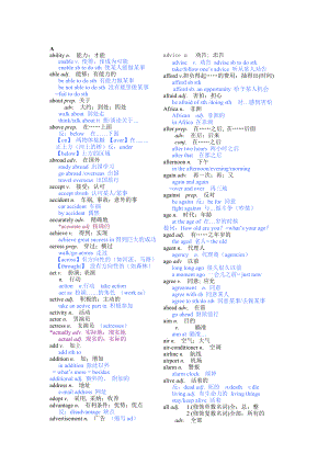 上海市中考英语必备_单词及其拓展.doc