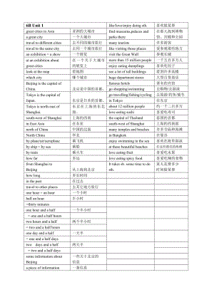 【精心整理】上海牛津英语6B重点单词及词组.doc