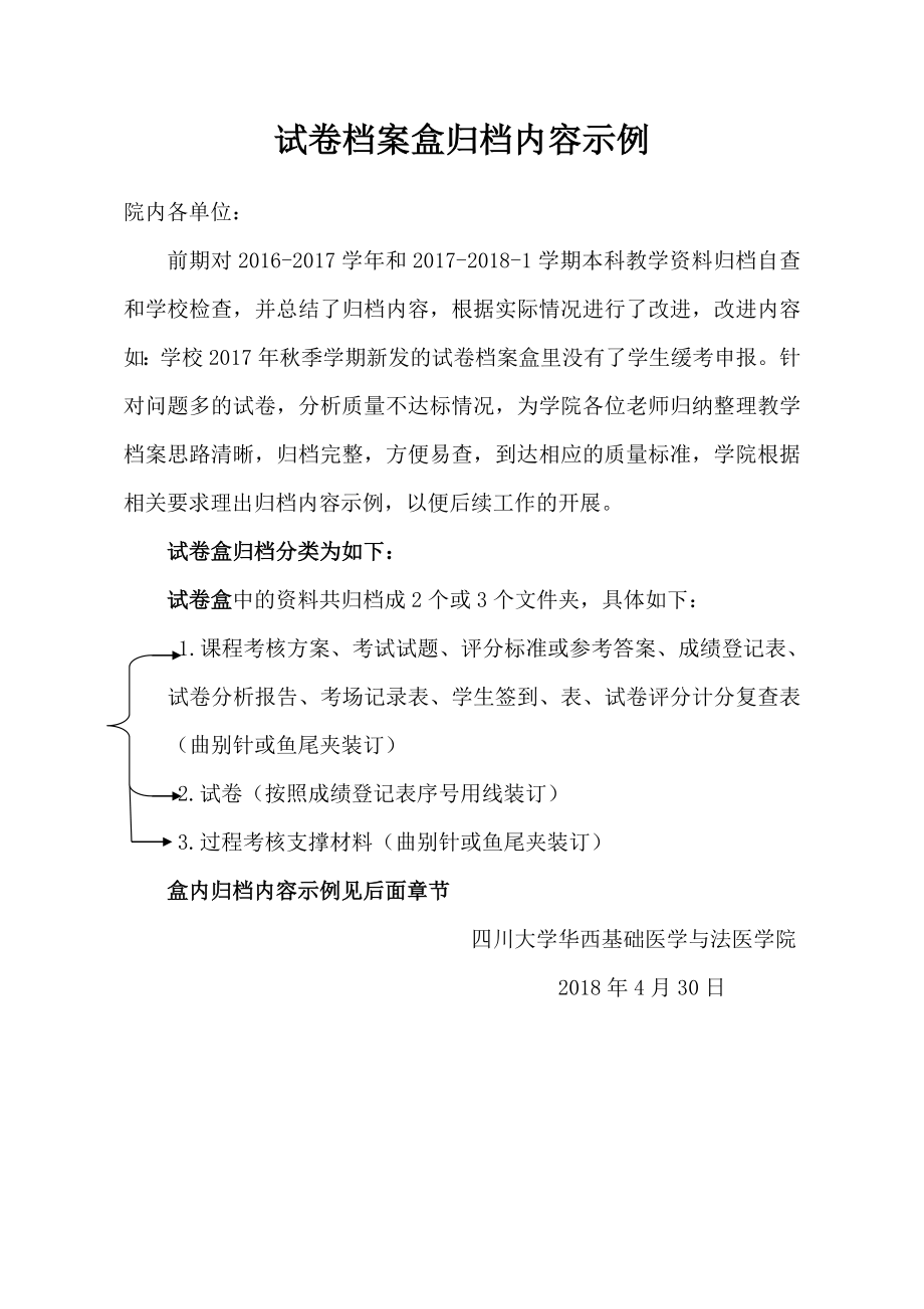 试卷档案盒归档内容示例华西基础医学与法医学院四川大学.docx_第1页